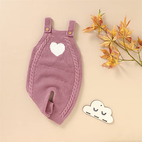 2t Girls Sweater Knit Romper Cotton Sleeveless Boy Girl Sweater Clothes Heart Pattern Jumpsuit 1 Outfits2