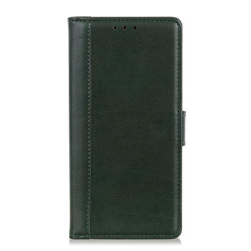 Nicelin Case for iPhone 14 Pro Max, PU Leather Wallet Type Magnetic Clasp Flip Wallet Case [A9-004#] (Green)