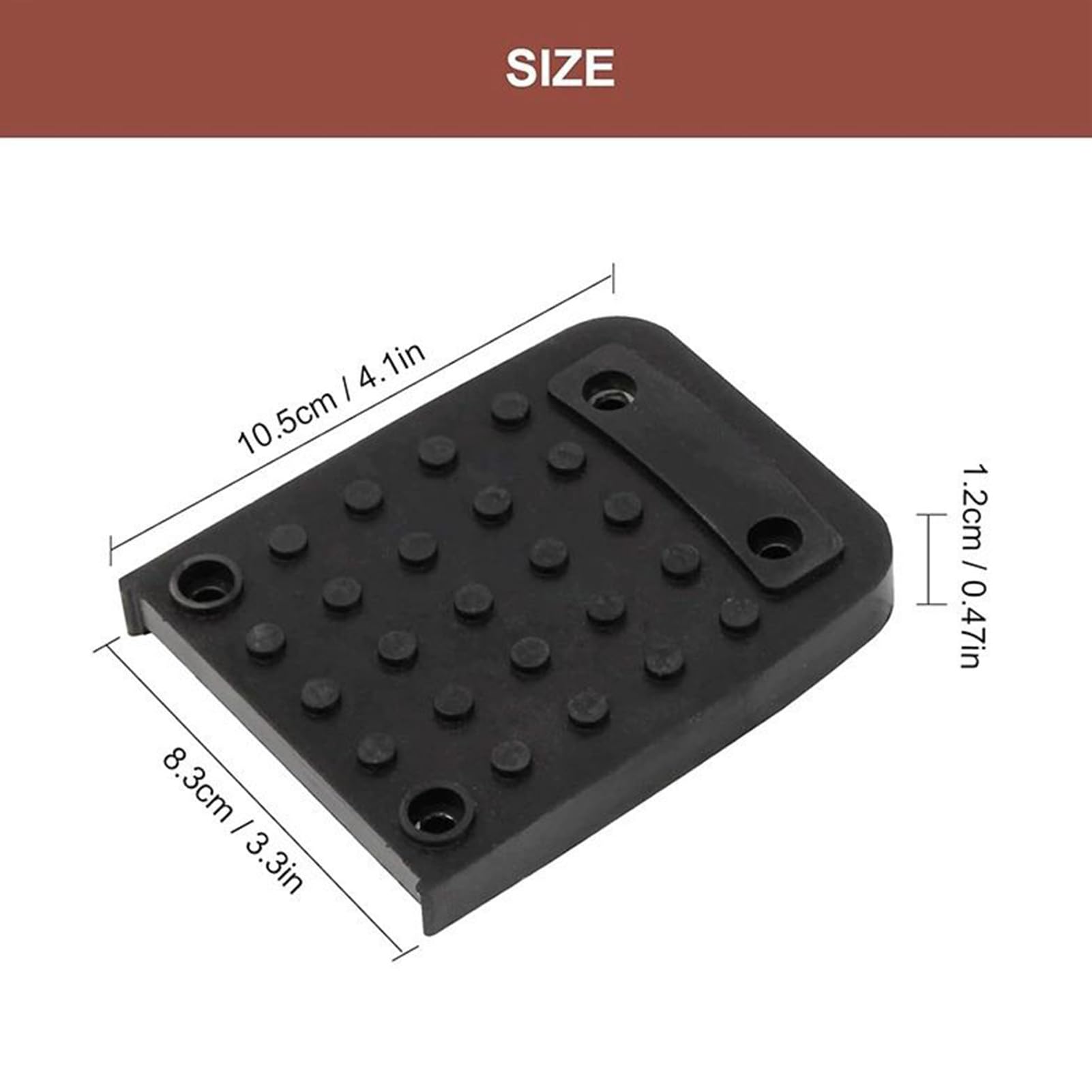4-Pack Rubber Stilts Soles With 16 Screws – Anti-Slip Replacement Foot Pads For Better Traction, Fit Clowns, Acrobats, Construction Workers, Drywall Installers