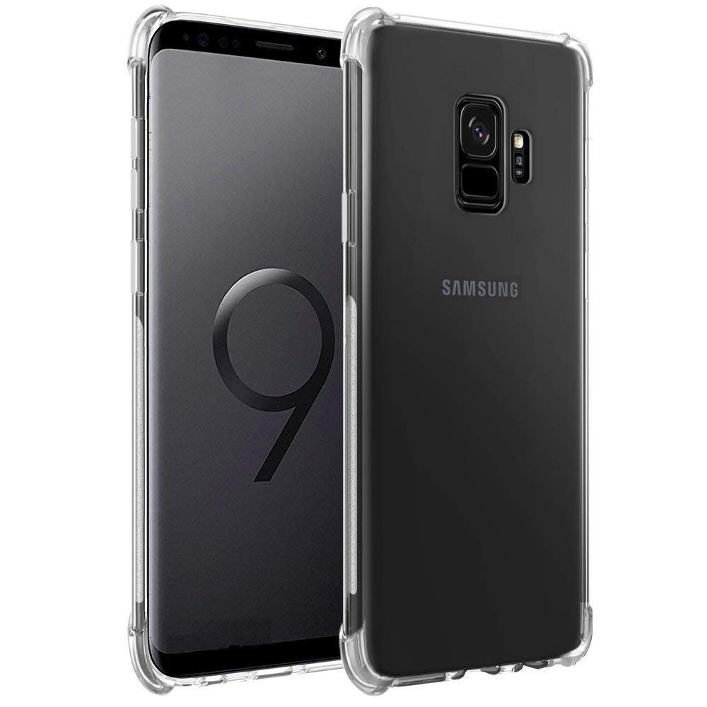 Solimo Silicone Mobile Cover (Soft & Flexible Shockproof Back Case with Cushioned Edges) Transparent for Samsung Galaxy S9 (B08QSRY41P) Amazon Price History, Amazon Price Tracker