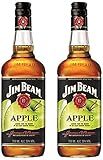  Jim Beam Apfel Likör Bourbon Whiskey (2 x 0.7 l)
