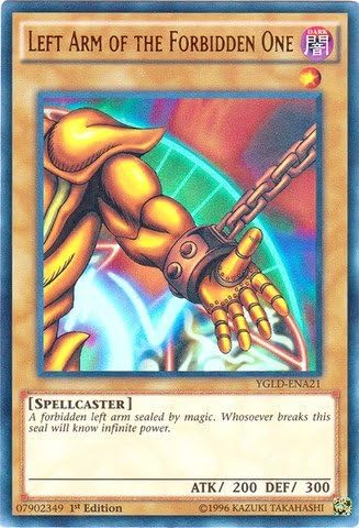 Yu-Gi-Oh! - Left Arm of the Forbidden One (YGLD-ENA21) - Yugi's Legendary Decks - 1st Edition - Ultra Rare by Yu-Gi-Oh!
