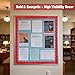 STARZIWEN 70Ft Glitter Scalloped Bulletin Board Borders - Red Rolled Border Trim with Wavy Line Design, Shiny Decorative Roll for School, Classroom, Office & Home