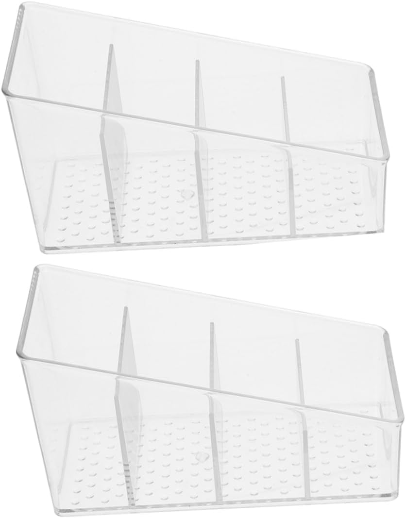 4 Compartment Tea Bag Box 7x15x8.8cm PET 2pcs