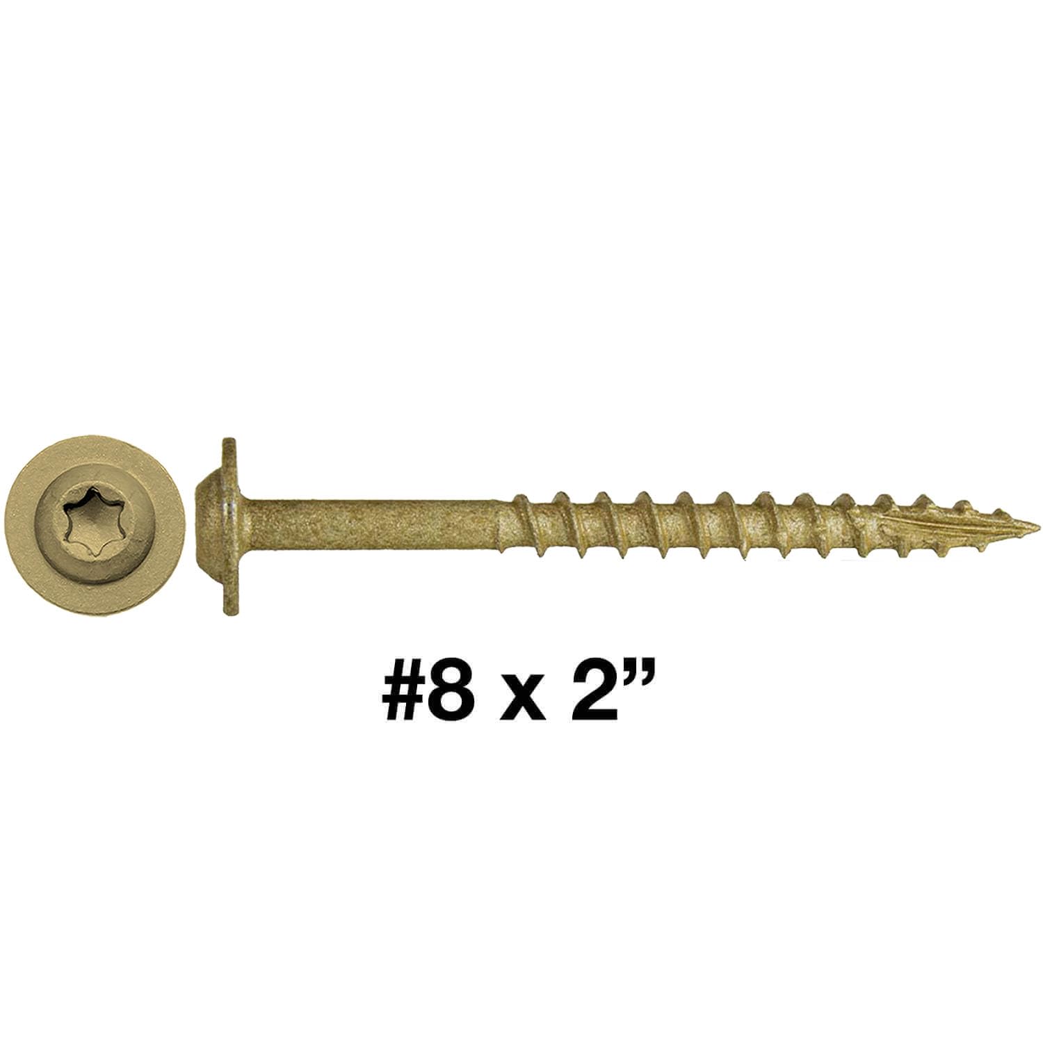 N.º 7, tornillo de madera para armario modificado con revestimiento exterior