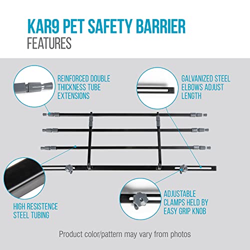 Image of Sherpa Kar9 Guard Rail Universal Car Travel Barrier - Black, One Size