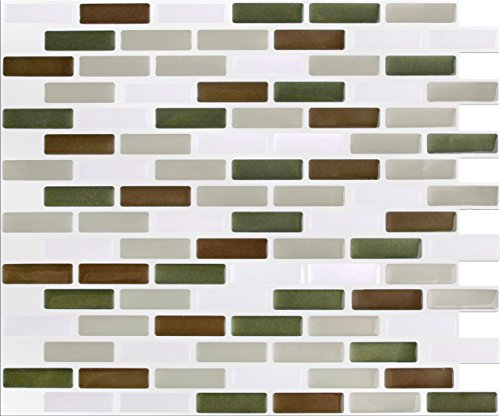 Peel Impress Peel Impress Self Adhesive Backsplash Tile Marble Grey Oblong 11 25 X 10 4 Pack 24068 Wall Stickers Murals