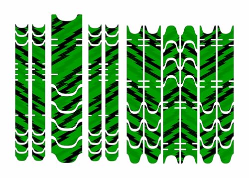 BIKE-label Fahrradrahmen Aufkleber Set Neon Grün Design Zick Zack für Fahrrad E-Bike Roller Rahmen X400181VA