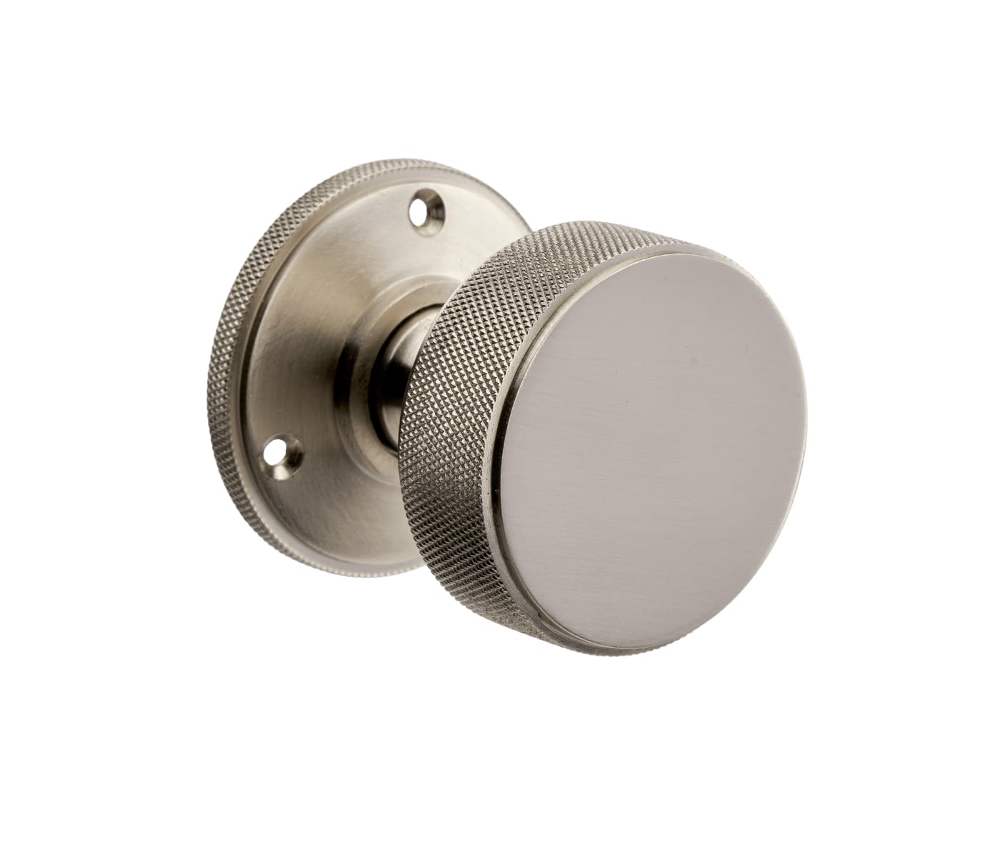 Designer Levers Kensington Knurled Mortice Door Knob -Satin Nickel - 60mm