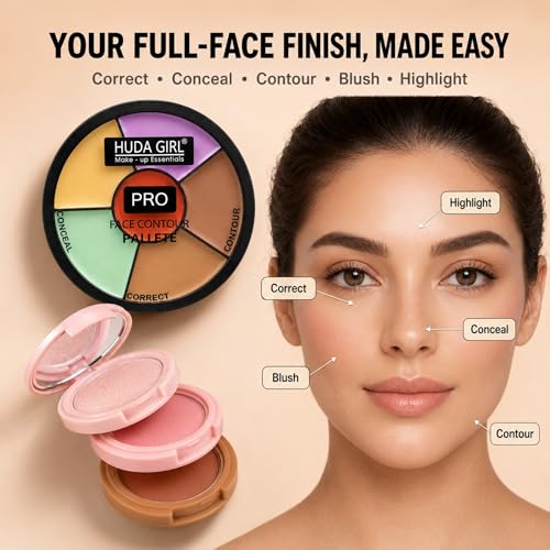 Image of HUDA GIRL Makeup Kit of 36Color Nude & Rose Gold Eyeshadow Palette