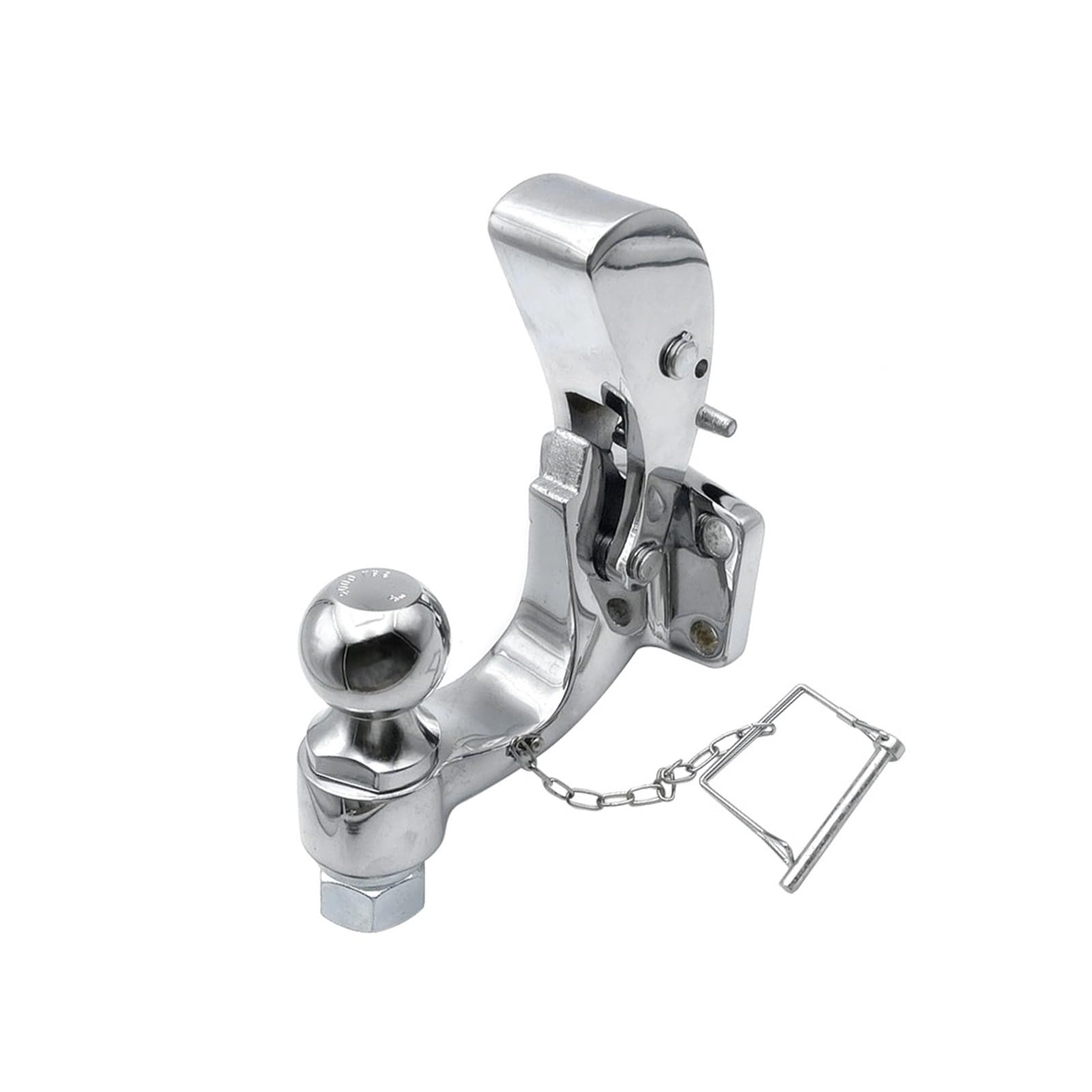 Zaczep Przyczepy, Hak Czopowy Chromowany Zaczep Z Kulą 50mm/2 Cale Holowanie Heavy Duty 5 TON Holowniczy Do Samochodu Części RV Camper Caravan Akcesoria Samochodów Kempingowych