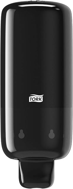 Tork Foam Soap Dispenser for Hand Soap and Antibacterial Soap, Elevation - 561508 - S4 Wall Mounted Dispenser for Hand Wash and Hand Sanitiser, Black