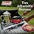 Coleman Triton+ 2-Burner Propane Camping Stove, Push-Button Instant Ignition, Portable Camp Grill, Adjustable Burners, Wind Guards, 22,000 Total BTUs of Power, Beach Cookouts, Backyard BBQ, Tailgating