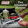 Coleman Triton+ 2-Burner Propane Camping Stove with InstaStart Ignition, Portable Camping Cooktop with 2 Adjustable Burners & Wind Guards, 22,000 BTUs of Power for Camping, Tailgating, Grilling #1