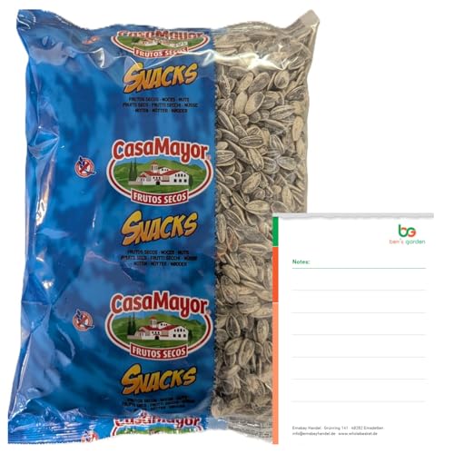 Bens Garden Bundle: Casa Mayor Sonnenblumenkerne 800g inkl Notizblock