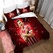 Robert Lewandowski Best Striker Football Football Ensemble De Literie Housse De Couette 50x75cm Taie D'oreiller, 3 Pièces Couvre-lit Homme Femme Fille Garçon Microfibre (E,220x240cm(1.8M/2MBed))