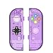 BASSTOP Translucent NS Joycon Handheld Controller Housing With D-Pad Button DIY Replacement Shell Case for Nintendo Switch Joy-Con (L/R) Without Electronics (Joycon D-Pad-Atomic Purple)