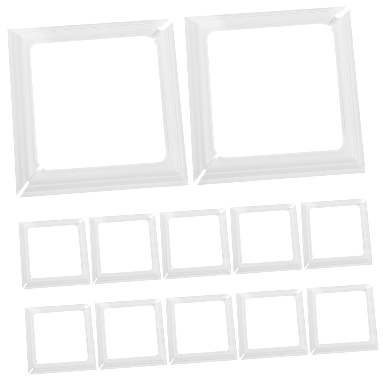 ABOOFAN 12pcs Split Style Vinyl Post Skirts Base Covers for Outdoor Vinyl Fence Stair Rails Versatile Column Wraps for Home Office Decoration