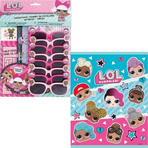 Unique LOL Party Favors includes enough LOL Goodie Bag Stuffers and LOL Loot Bags for 8 Kids and go with your LOL Birthday Party Theme and LOL Surprise Party Decorations