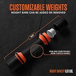 SQUATZ 4.41 lbs. Dumbbell Weight Set - Adjustable Weight All-in-One Versatile Dumbbells for Women, Non-Slip Neoprene Ideal for Common Movement and Multi Functional Exercise, Home Gym Training