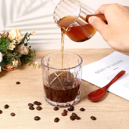 Set 4 vasos espresso 180 ml con mango de madera miniatura 7