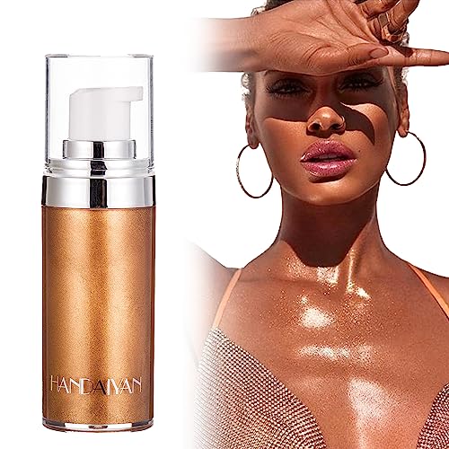 Body Shimmer Highlighter Makeup, Bronzer Liquide À Tapoter Highlight, Lotion De Maquillage Imperméable Non Grasse Pour Les Clavicules, Le Corps, Les Épaules, Les Bras, Les Cuisses