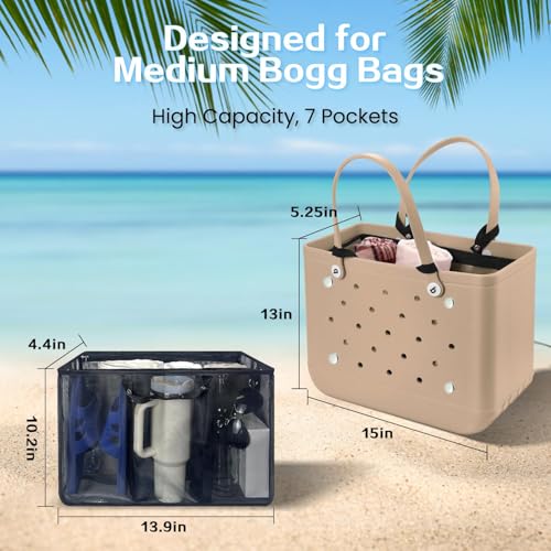 Image of XYFuuee Beach Bag Organizer Insert Divider for Medium Bogg Bag Accessories