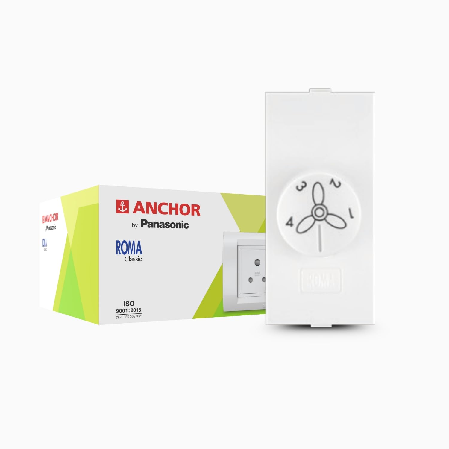 Anchor Roma Fan Step Regulator Tiny Eme 22546, White, 100W