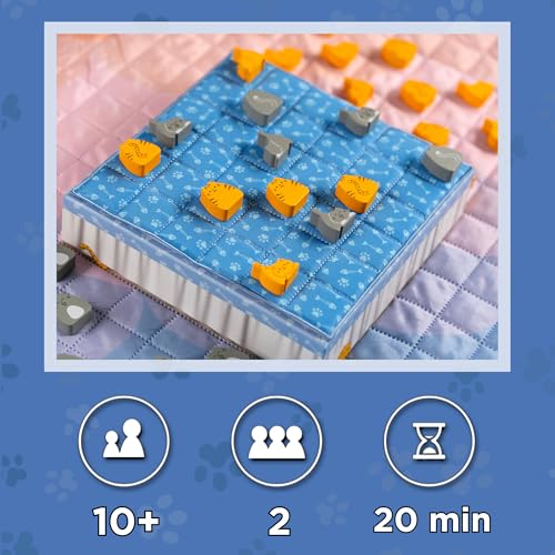 Lucky Duck Games | BOOP | Jeu de Stratégie Simple Mais Tactique pour Adultes & Enfants dès | Jeu de Société Mignon | Chatons Réflexion et Fun | Plateau Tissu |2 Joueurs | 20 Min | En Français - vue 4