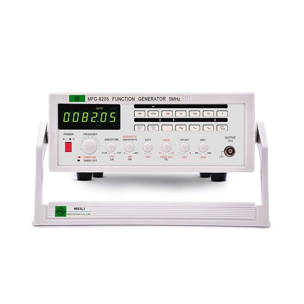 Function Signal Generator Frequency Meter 5MHz Multiple Waveform Signal Source Pulse MFG-8205 (Size : 220V)