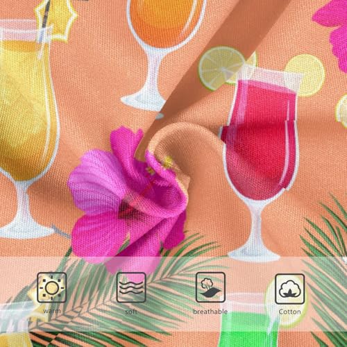 Girls' Underwear Summer Drinking Flowers Floral Orange Toddle Brief Panties 23030093