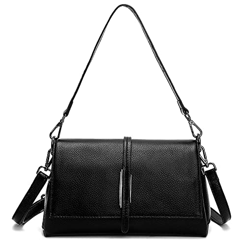 Women Genuine Leather Shoulder Bags Classic Crossbody Purses for Lady Handbag