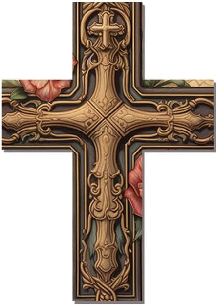 Miniatura 13 de Cruz de pared religiosa, decoración de pared cristiana, decoración de pared de cruces