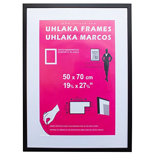 Uhlaka Marco Fotos Negro B2 50x70 cm Incluye paspartú