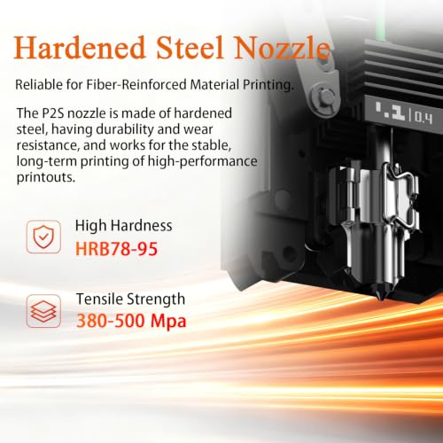 Image of 4‑Pack 0.2 /0.4 /0.6 /0.8mm Hotend for Bambu Lab P2S /X2D /H2D /H2S /A1 /A1 Mini