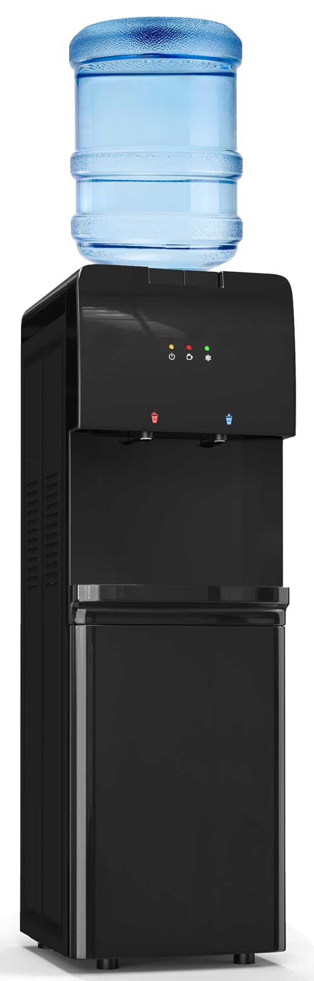 Tehanld Top Loading Water Cooler Dispenser Hot Cold & Cool Water Dispenser for 3 or 5 Gallon Bottles, Child Safety Lock, Simple Quite Design, Ideal for Home, Office, Living Room