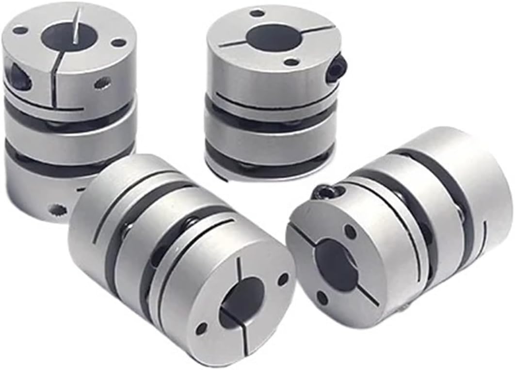 D26L35 4-14mm Shaft Double Disc Coupler Aluminum Flexible Coupling(8x8)