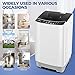 Nictemaw Portable Washing Machine, 20Lbs Capacity Full-Automatic Portable Washer, 2.8Cu.ft Washer and Dryer Combo with Drain Pump, 10 Programs & 8 Water Levels for Apartment, Dorms, RV
