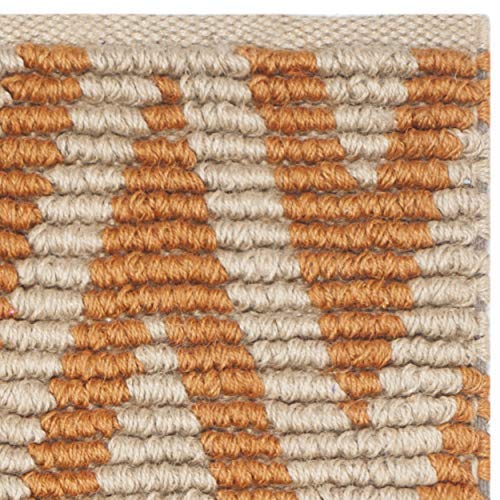 Tapete decorativo SAFAVIEH 114x69 cm natural naranja miniatura 3