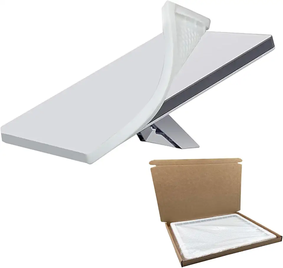 Starlink Mini Capa protetora, acessórios capa protetora de silicone para Starlink Mini Dish Portátil/Impermeável/Externo - Branco