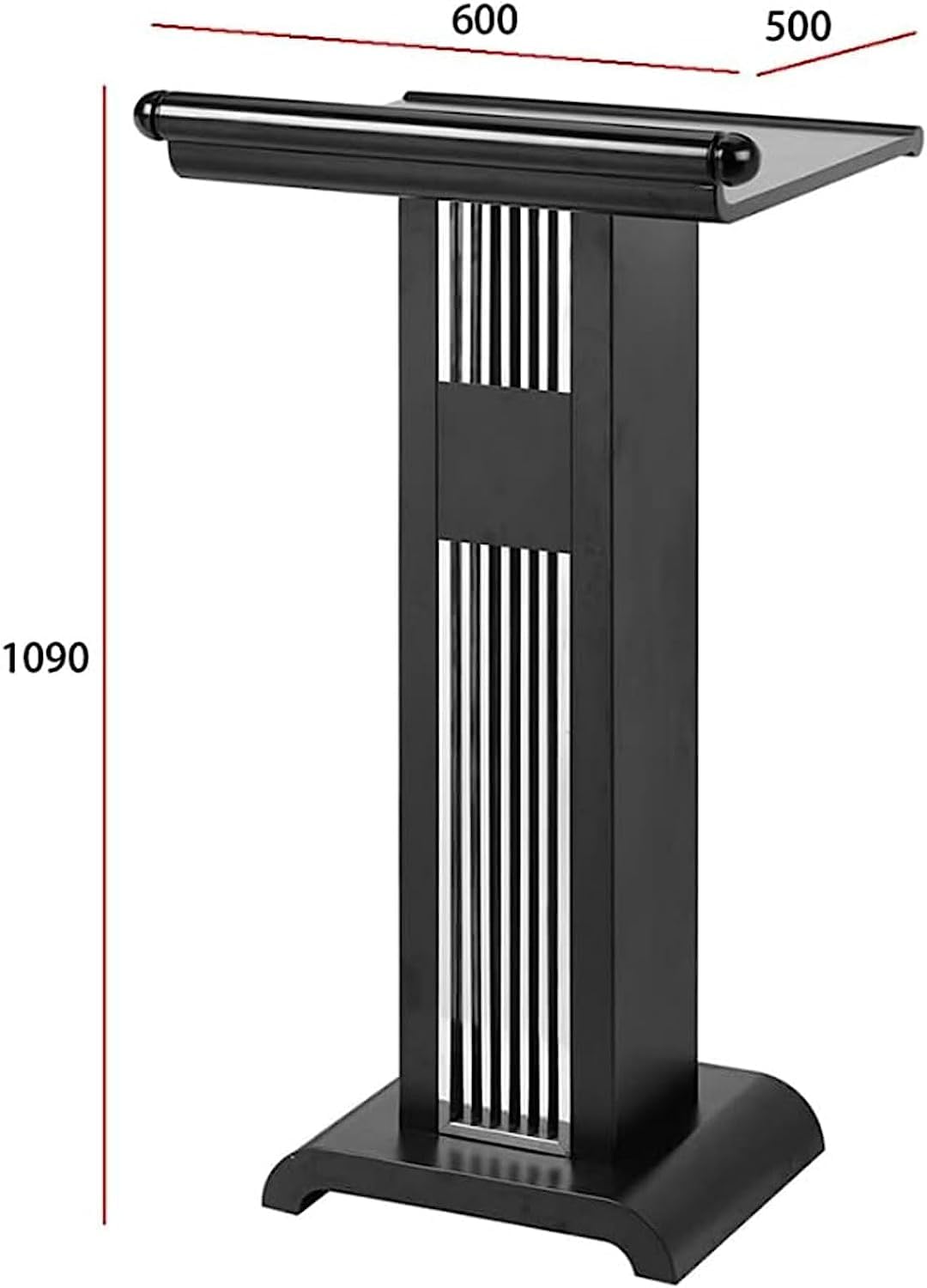 Wysoki drewniany stojak na podium – materiał żelazny i lakierniczy idealny do prezentacji w szkołach i kościołach elegancki design do profesjonalnego użytku