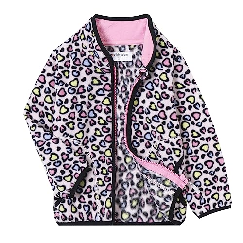 Image of Mud Kingdom Unisex Kids Fleece Jacket Printing Zip Up