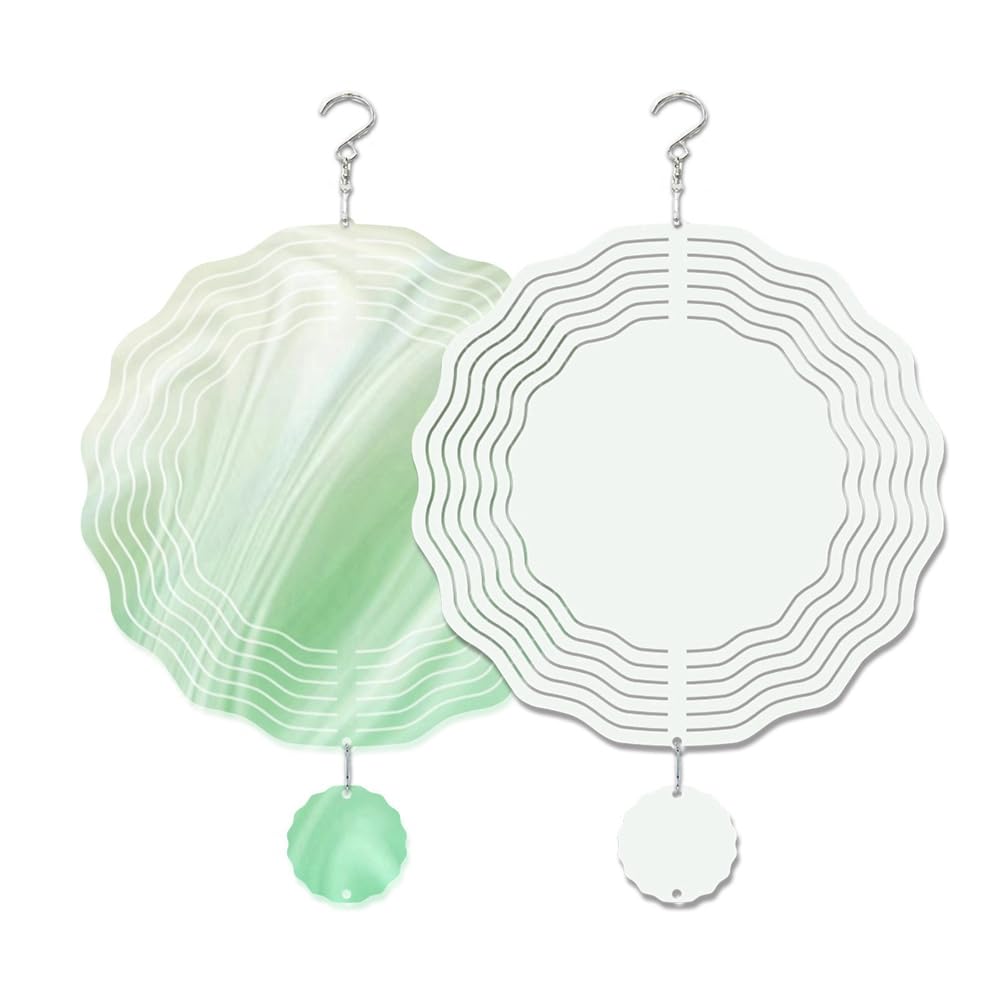 Sublimations-Windspinner Rohling – 25,4 Cm, Metall, Beidseitig Bedruckbar Für Garten-Deko