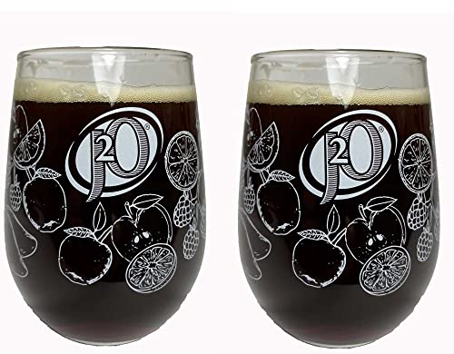 TUFF LUV Tumbler - J2O 'Blends' - Toughened - 17.25oz (49cl) [Set of 2]