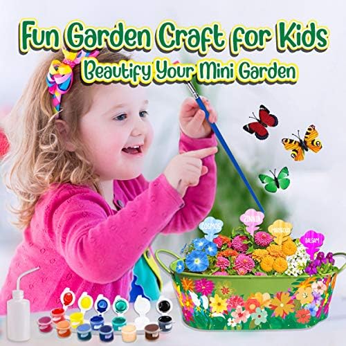Innorock Kids Flower Planting Growing Kit - Kids Gardening Plant and Paint Arts Crafts Set for Girls Boys Age 5 6 7 8 9 10-12 Year Old Plant Garden Set Make Your Own Planter Tools Kits Science STEM 4 51mT2eraOdL. AC