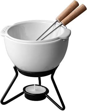 Boska Choco Petit Marie Fondue - Chocolate Fondue Pot Set - Fondue mug - Microwave and Dishwasher Safe Ceramic - Chocolate Fountain Snack - Small Kitchen Appliances