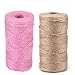 Produktbild QIMMU 200M Garten Kordel 2mm JuteSchnur Natürliche Jute Bastelschnur für Haushalt Garten DIY Kunsthandwerk Dekoration