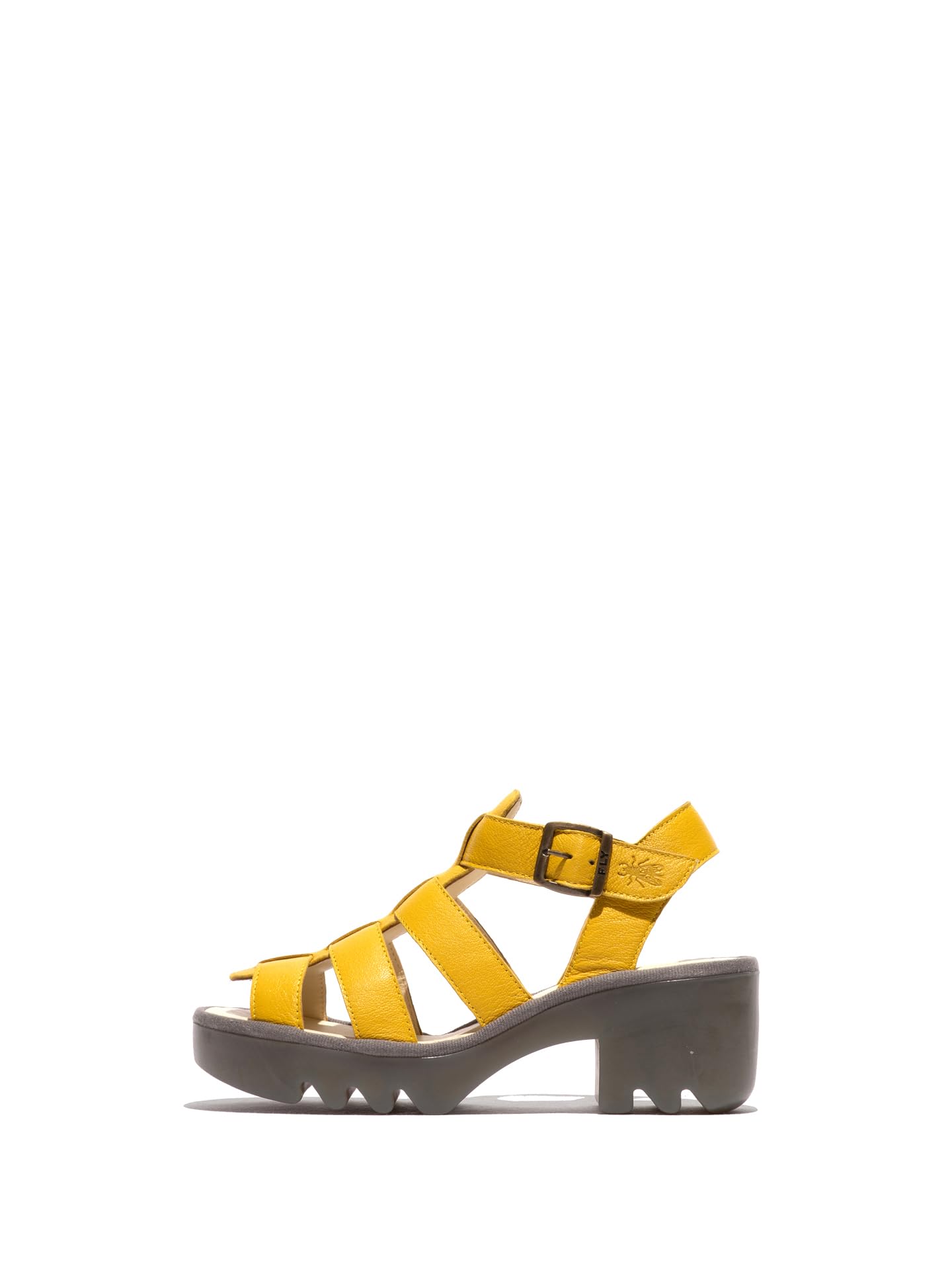 Fly London Women's TERF614FLY Sandal, Bright Yellow, 4 UK