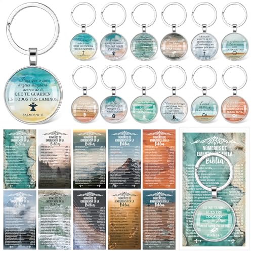 Porte-clés chrétiens verset de la Bible cadeau religieux église homme femme lot