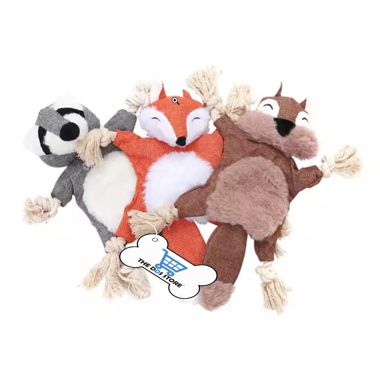 THE DDS STORE Crinkle Dog Toy No Stuffing, Dog Squeaky Toys Puppy Flat Stuffingless Animals Dog Plush Chew Toys with Tug Rope Knots for Small Medium Dogs (Red) (B0BBRSYLP4) Amazon Price History, Amazon Price Tracker